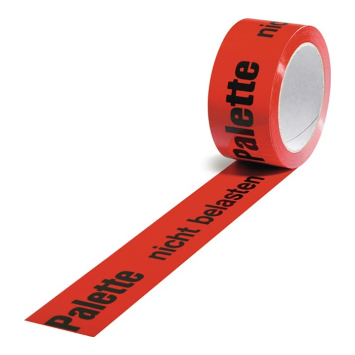 TransPak Warn-Klebebänder 50 mm x 66 lfm. ''Palette nicht belasten''