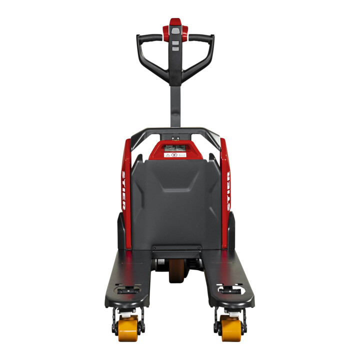 Transpalette électrique STIER EZY-15, capacité de charge 1 500 kg, longueur de fourche 1 150mm