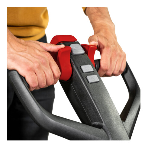 Transpalette électrique STIER EZY-20, capacité de charge 2 000 kg, longueur de fourche 1 150 mm