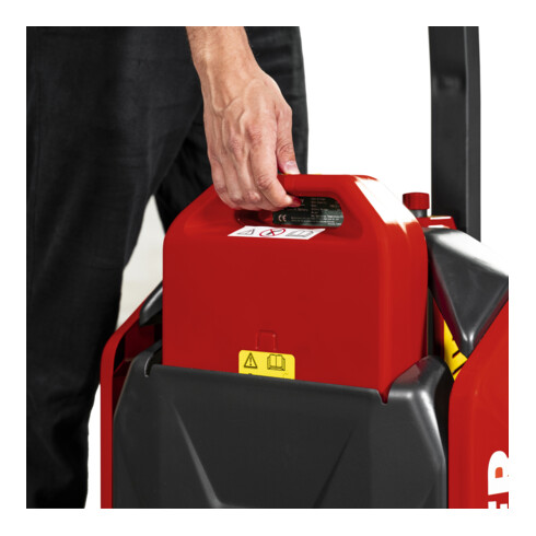 Transpalette électrique STIER EZY-20, capacité de charge 2 000 kg, longueur de fourche 1 150 mm