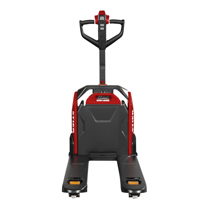 Transpalette électrique STIER EZY-20, capacité de charge 2 000 kg, longueur de fourche 1 150 mm
