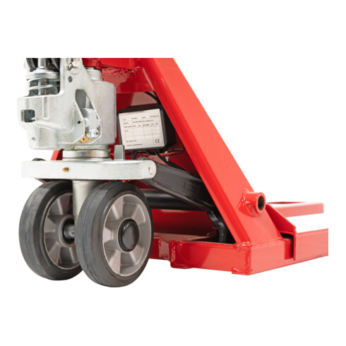 Transpalette peseur STIER, incréments de 1 kg, capacité 2 000 kg