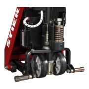 Transpalette semi-électrique à pantographe STIER EZX-10, capacité de charge 1 000 kg, longueur de fourche 1 170 mm-5
