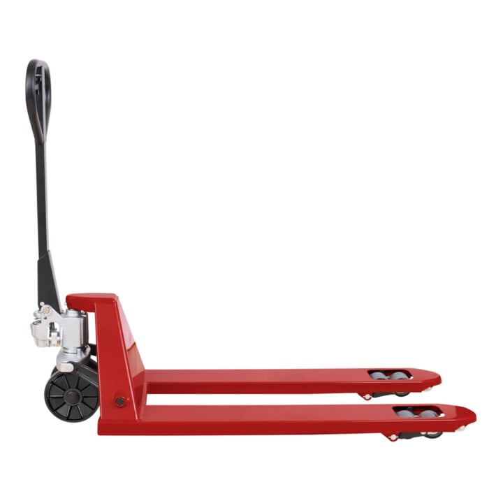 Transpalette STIER, capacit&eacute; de charge 2500 kg, longueur de fourche 1150 mm, pneus en nylon, avec Quicklift