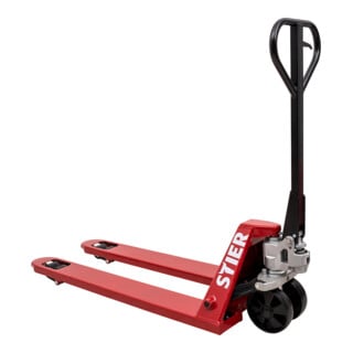 Transpalette  STIER, capacité de charge 2 000 kg, longueur des fourches 2 000 mm, pneus en nylon
