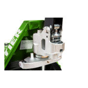 Transpalette STIER, capacité de charge 2 500 kg, longueur de fourche 1 150 mm, pneus nylon, vert-4