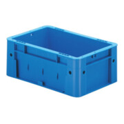 Transportbehälter L300xB200xH120mm grau PP Schwerlast Seitenwände geschl.