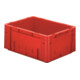 Transportbehälter L400xB300xH175mm rot PP Schwerlast Seitenwände geschl.-1