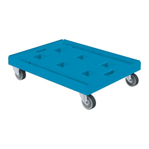Transporteur à roulettes 810 x 610 mm ouvert