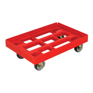 Transporteur B410xP610 mm rouge Capacité 300 kg