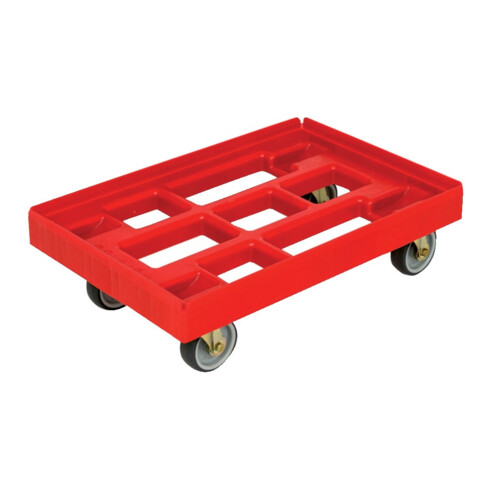 Transporteur B410xP610 mm rouge Capacité 300 kg