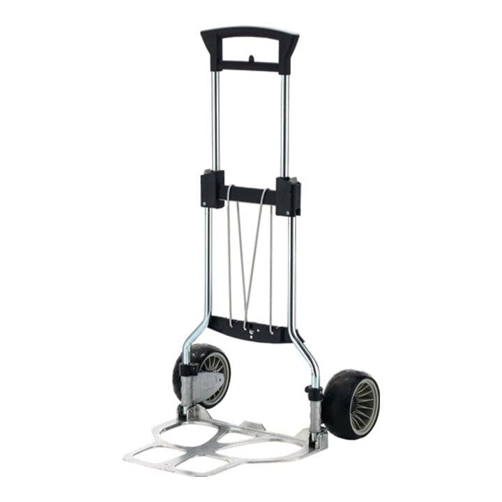 Transportkarre klappbar VA verchr.AluH.1120mm Schaufel-L420xB495mm Trgf.100kg