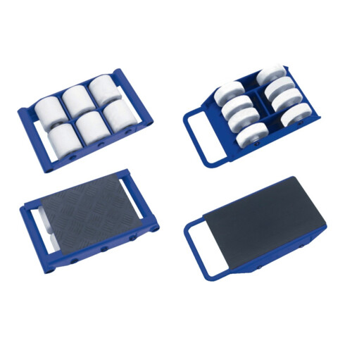 Transportroller 6 t Tragk FW06 avec 6 roulettes en nylon