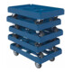 Transportroller B410xT610 mm blauw draagvermogen 300 kg