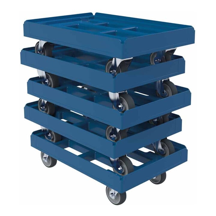 Transportroller B410xT610 mm blauw draagvermogen 300 kg
