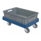 Transportroller B410xT610 mm blauw draagvermogen 300 kg
