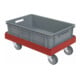 Transportroller B410xT610 mm rot Traglast 300kg