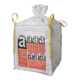 Transportsack Big Bag L.900mm B.900mm H.1100mm Trgf.1000kg Aufdruck:Asbest-1