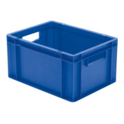 Transportstapelbehälter blau L400xB300xH210mm Wände/Boden geschl. PP LA-KA-PE