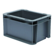 Transportstapelbehälter L200xB100xH120mm grau PP Seitenwände geschl.LA-KA-PE