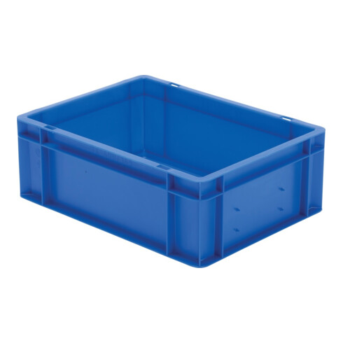 Transportstapelbehälter L400xB300xH145mm blau PP Seitenwände geschl.LA-KA-PE