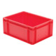 Transportstapelbehälter L400xB300xH175mm rot PP Seitenwände geschl.LA-KA-PE-1