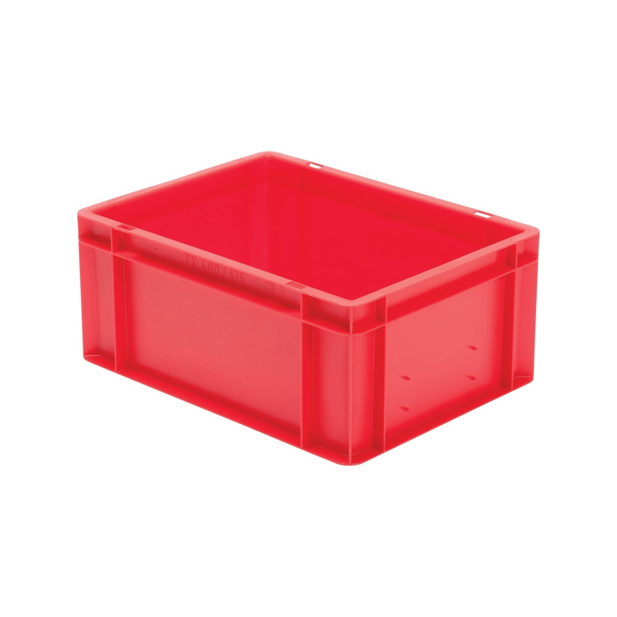 Transportstapelbehälter L400xB300xH175mm rot PP Seitenwände geschl.LA-KA-PE