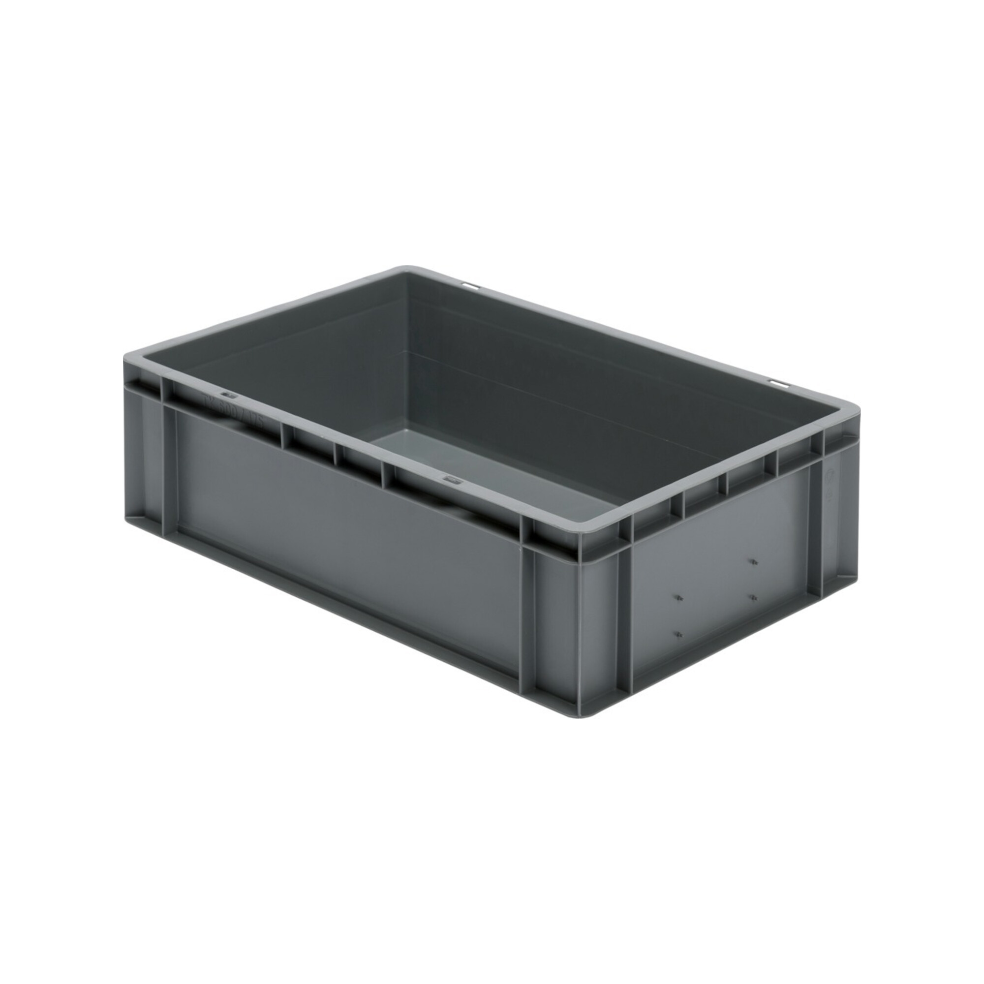 Transportstapelbehälter L600xB400xH175mm blau PP Seitenwände geschl.LA-KA-PE