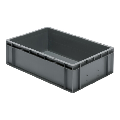 Transportstapelbehälter L600xB400xH175mm grün PP Seitenwände geschl.LA-KA-PE