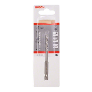 Bosch Punta trapano elicoidale per legno, con attacco esagonale 1/4"