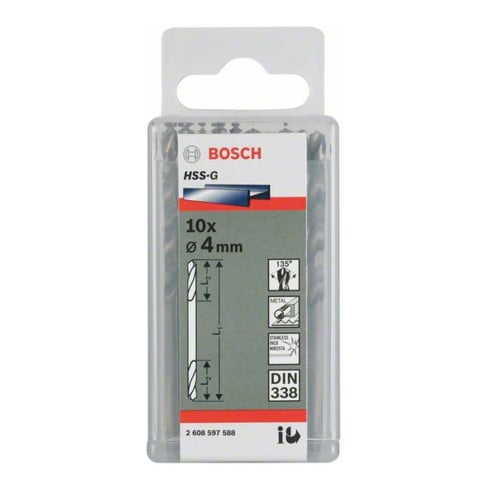 Bosch Punta trapano doppia HSS-G 4,5x17x58mm