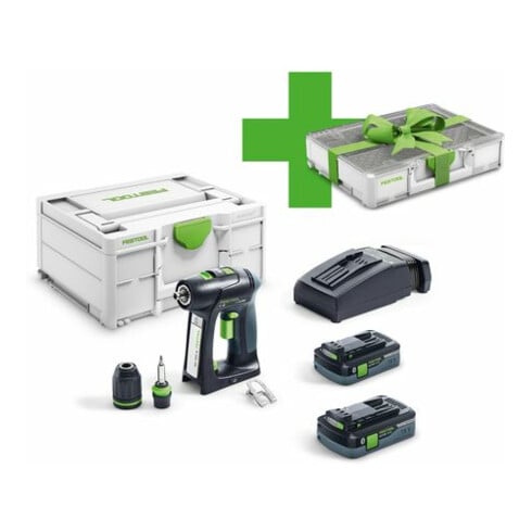 Festool Trapano avvitatore a batteria C 18 HPC 4.0 I-Plus Organizer Edition