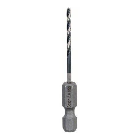 Bosch Punta trapano elicoidale HSS Impact Control con attacco esagonale, 2x24x60mm