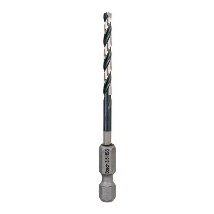 Bosch Punta trapano elicoidale HSS Impact Control con attacco esagonale, 3,5x39x79mm