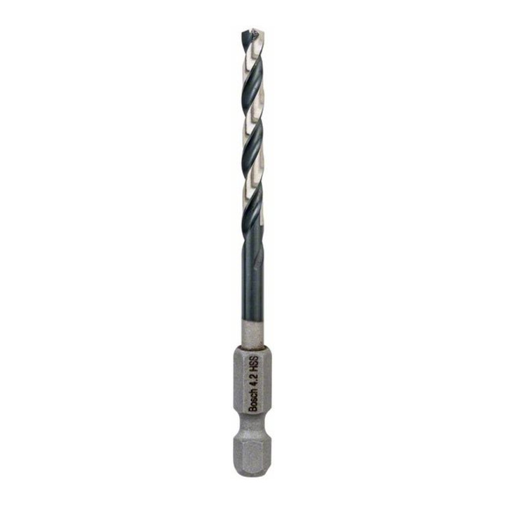 Bosch Punta trapano elicoidale HSS Impact Control con attacco esagonale, 4,2x43x83mm