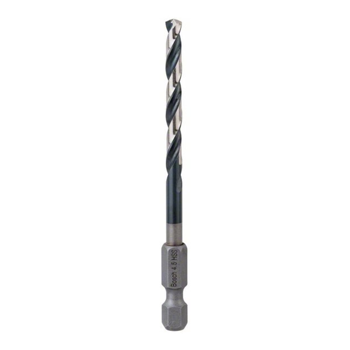 Bosch Punta trapano elicoidale HSS Impact Control con attacco esagonale, 4,5x47x87mm