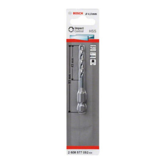 Bosch Punta trapano elicoidale HSS con attacco esagonale, 3x33x72mm