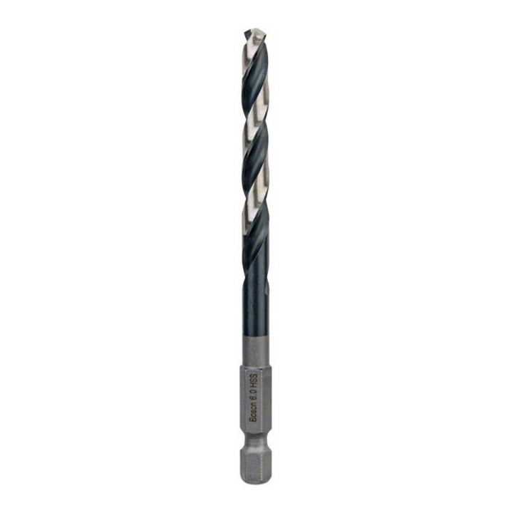 Bosch Punta trapano elicoidale HSS Impact Control con attacco esagonale, 6x57x98mm