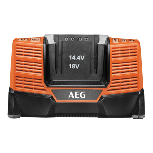 AEG Trapano avvitatore compatto a percussione a batteria senza fili BSB18BLLI-602C 18V, 2x batterie HD PRO 18V/6,0Ah, caricabatterie, in valigetta