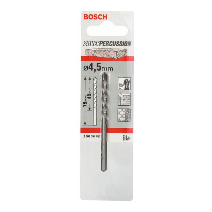 Bosch Punta trapano per calcestruzzo CYL-3, 4,5x40x75mm, Ø3,8mm