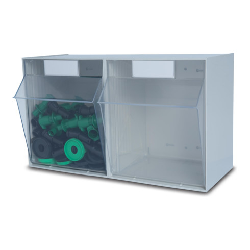 Traverse n° 2 système de stockage MultiStore plastique antichoc, gris clair