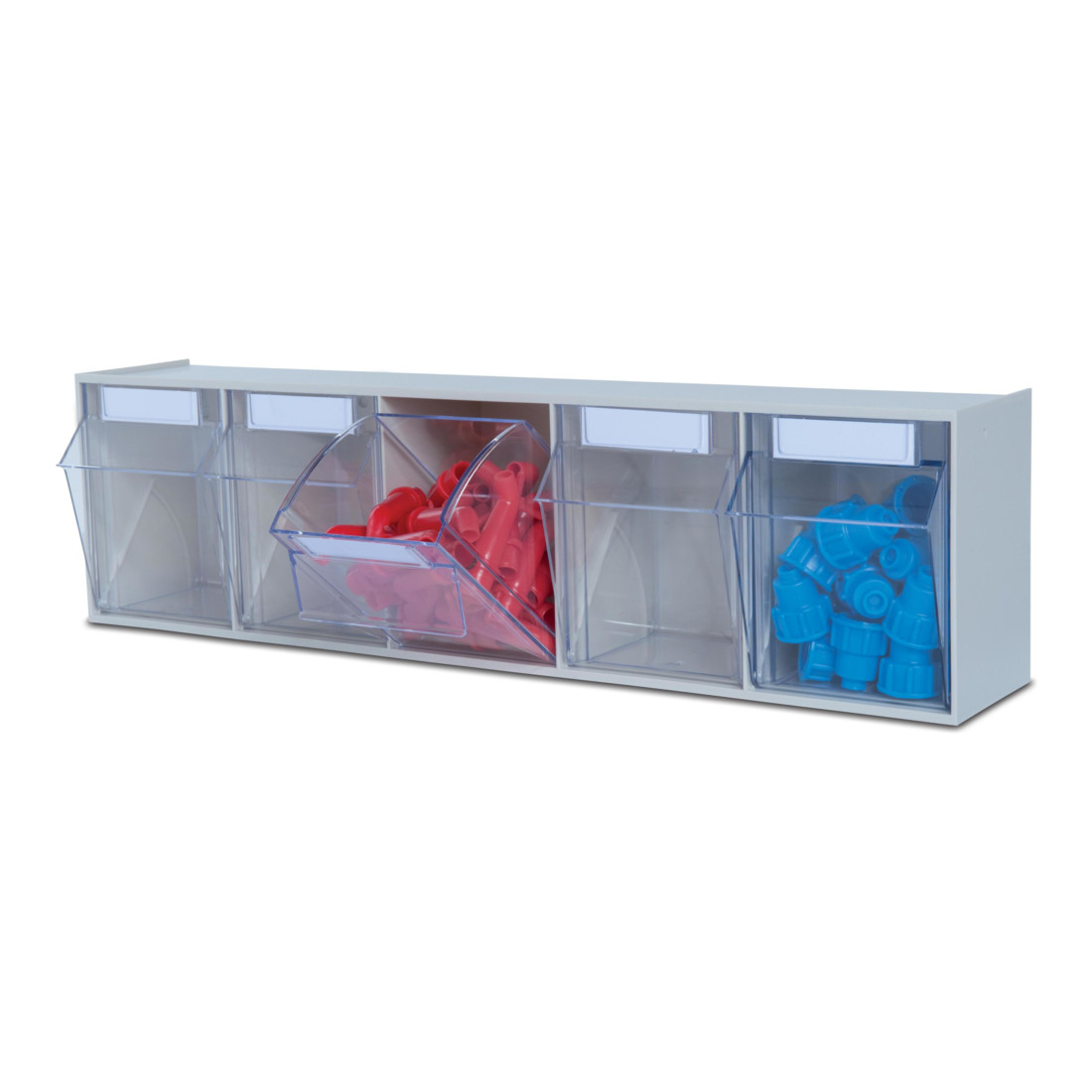 Traverse n° 5 système de stockage MultiStore plastique antichoc, gris clair