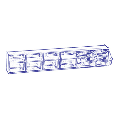 Traverse n° 6 système de stockage MultiStore en plastique antichoc, blanc
