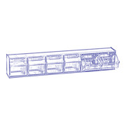 Traverse n° 6 système de stockage MultiStore plastique antichoc, gris clair-5
