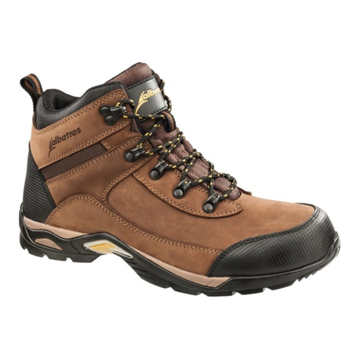 Trekkingstiefel GLOBETROTTER MID Gr.43 braun Leder O2 HRO SRC albatros
