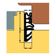 TRELLEBORG FT-Flügelfalzdichtung L5150 rustikal-braun, Nutbef. TSP-LAN-4