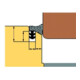 TRELLEBORG FT Joint à recouvrement L2020 blanc pour rainurage, TSP-FOAM-3
