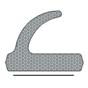 TRELLEBORG FT-Joint de fenêtre C, SD094, blanc auto-adhésif en EPDM mousse