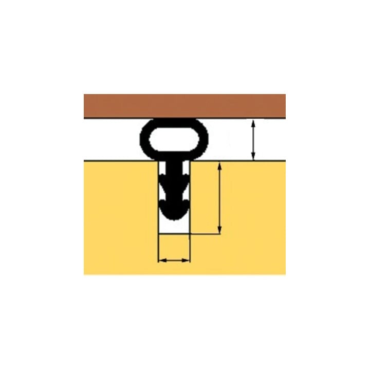 TRELLEBORG FT-Joint de tuyau SC414 pour rainure Silicone, noir
