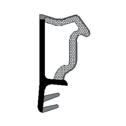 TRELLEBORG Joint à feuillure D3630 Noir